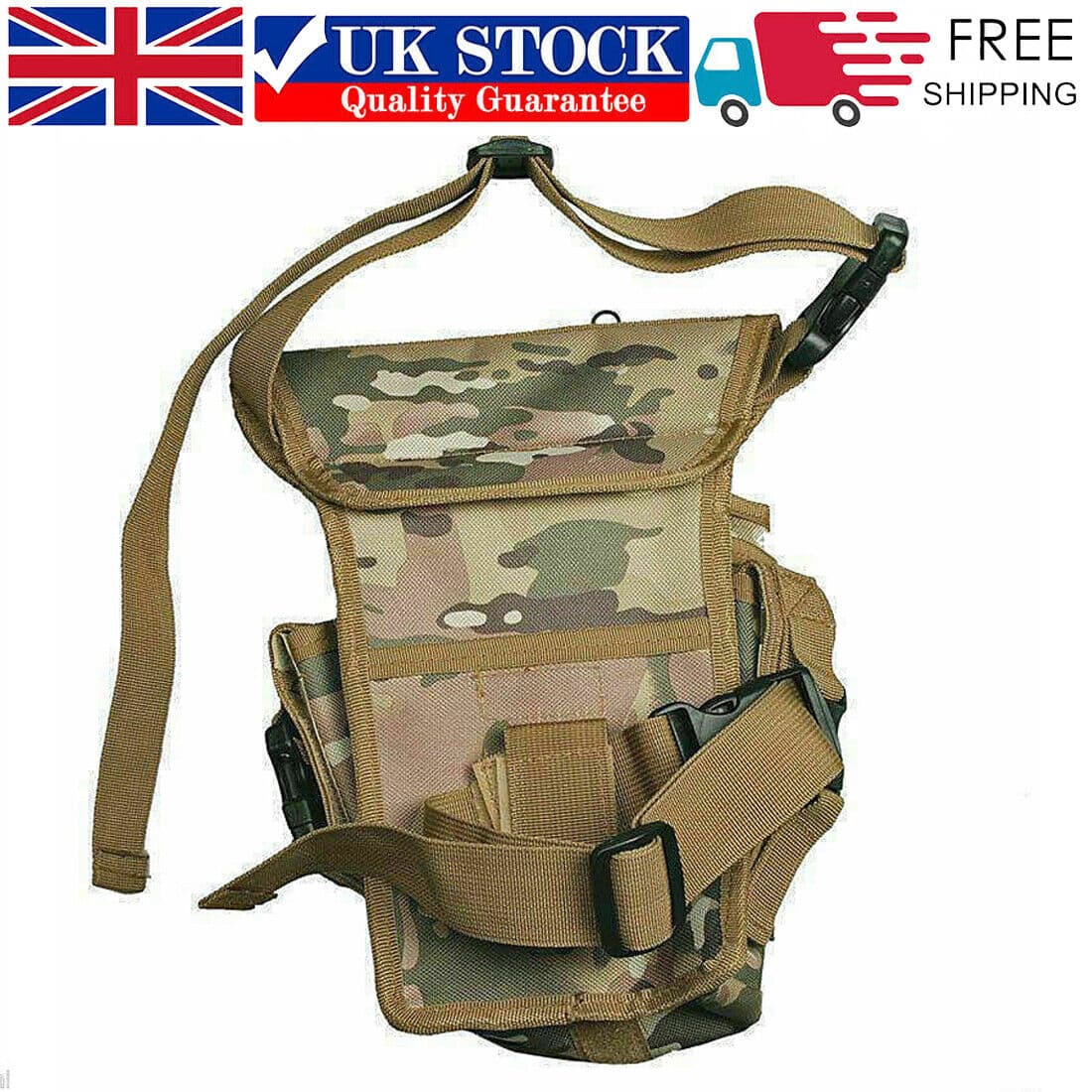 Metal Detecting Detector Accessory Standard Heavy Duty Camo Finds Pouch Bag New