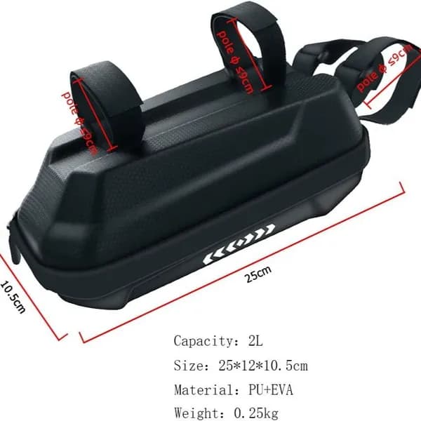 2l Electric Scooter Bag, Electric Vehicle Bag, Waterproof Scooter Front Bag, Bike Bag, Parts, Rainproof Handlebar Bag, New