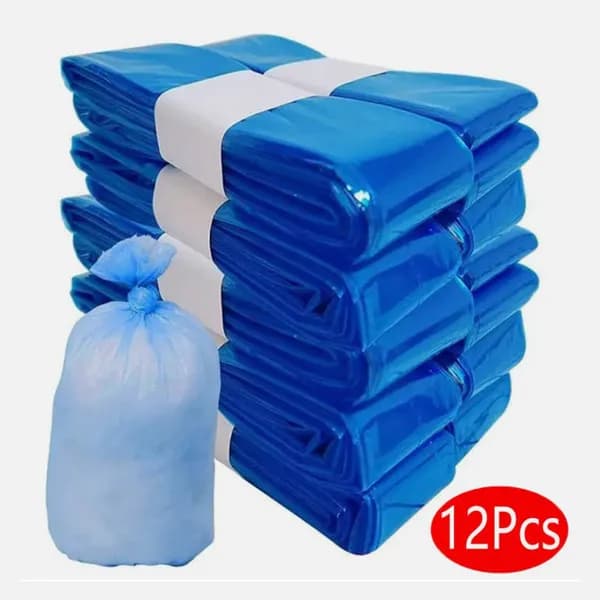 Blue Vacuum Compression Bag Set, Fast Vacuum Compression, Space-saving, For Various Scenarios: Home, Travel, Baby Care, Etc