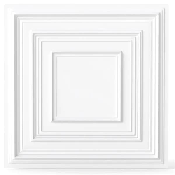 24" X 24" Pvc Drop Ceiling Tiles, Waterproof 3d Textured Ceiling Panels For Home Office