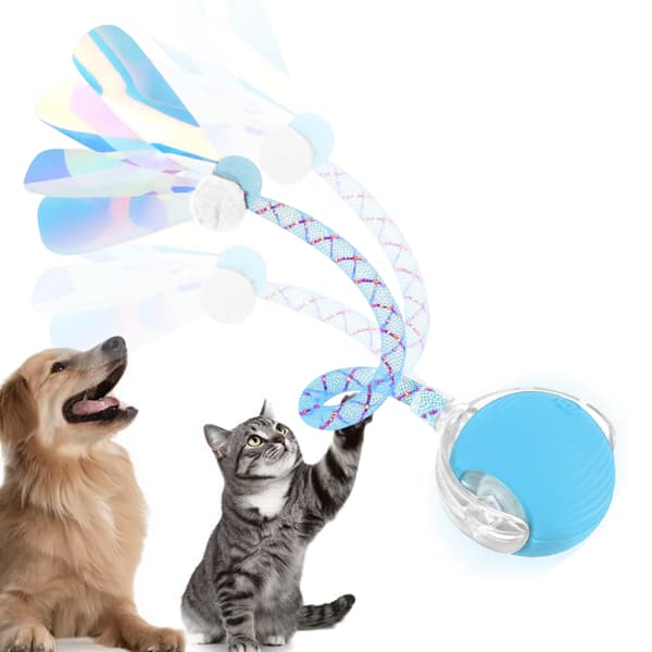 Interactive Cat Toys Ball For Indoor Cats, Cat&dog Toy, Agile Moving Cat Ball With Elasticmesh Tail,interactive Cat Toy Ball, Fun Gifts For Cats And Dogs