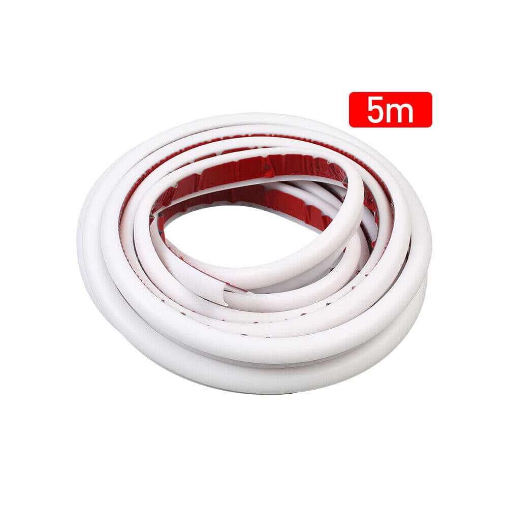 5m J Shape RV Water Guide Strip Gutter Camper Flexible Drip Rail Molding UK