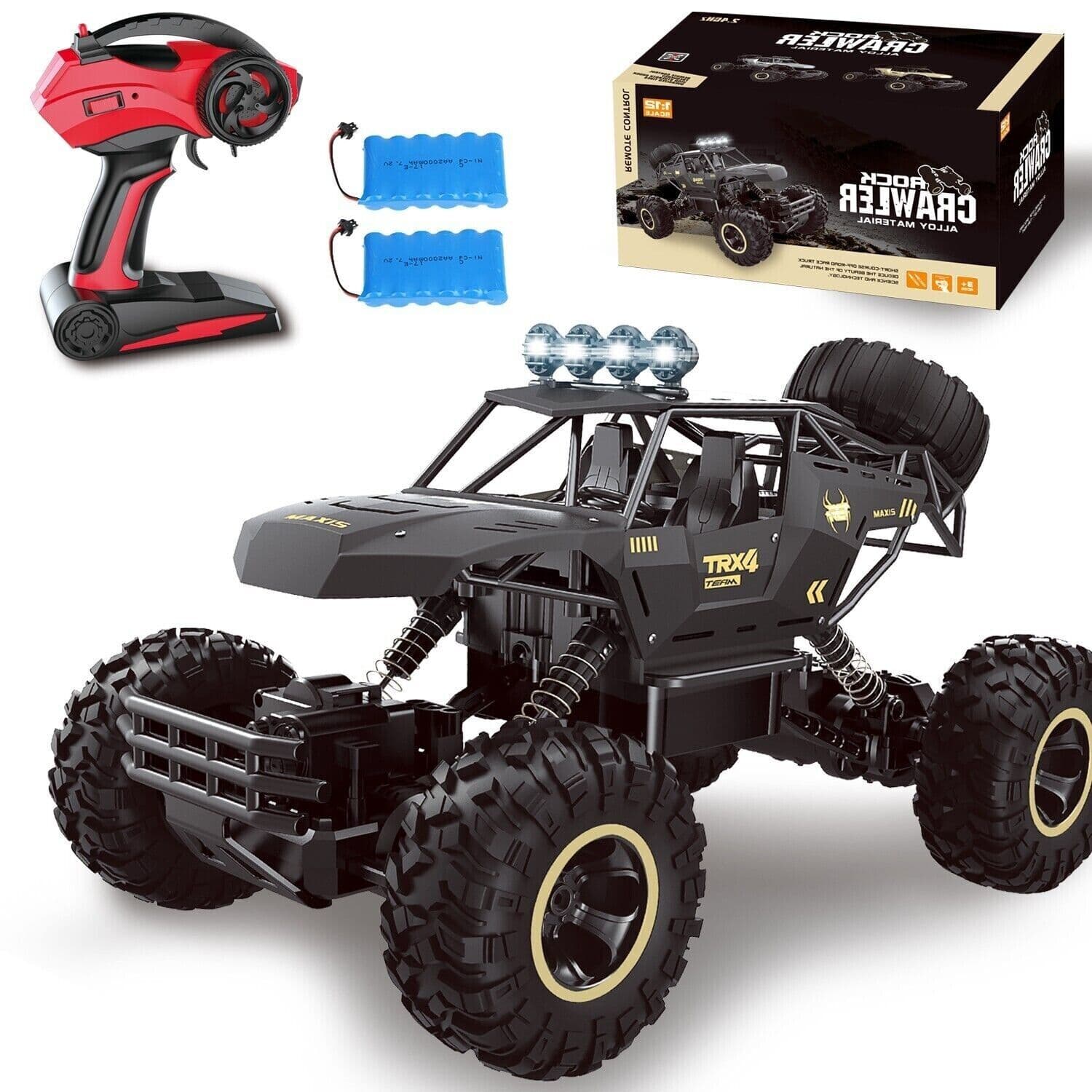 Xl Large Remote Control Rc Cars Big Wheel Car Monster Truck 4wd Kid Toy Electric