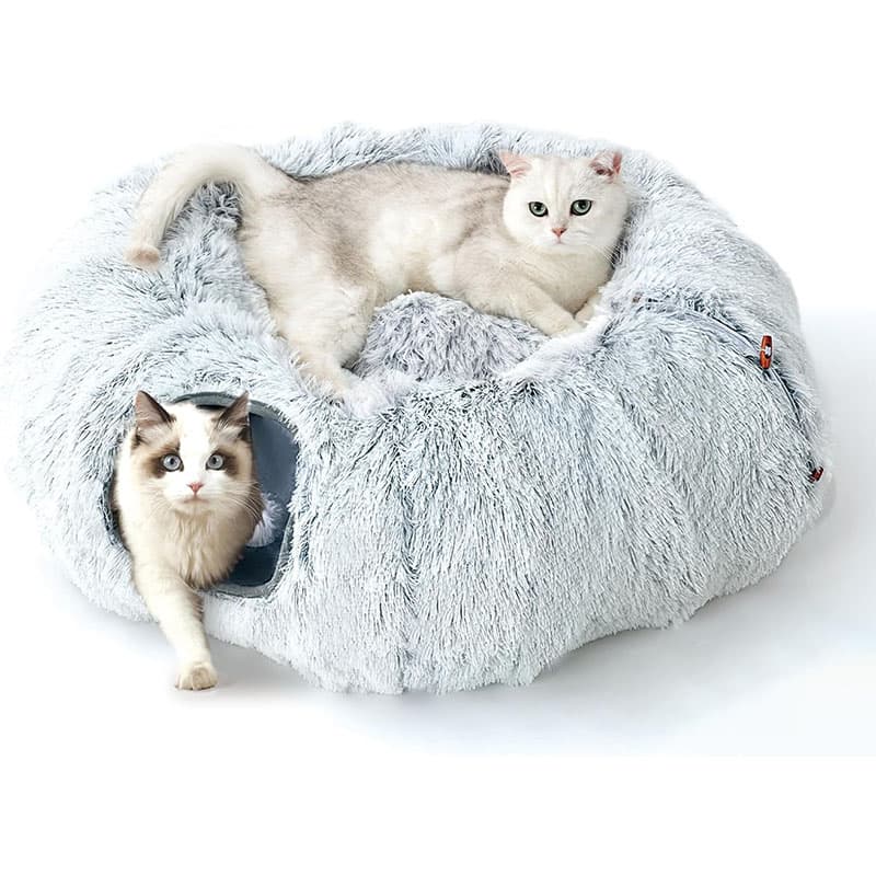 Cat Tunnel Bed Cat Nest Interactive Toy For Small Medium Large Cats Exercise