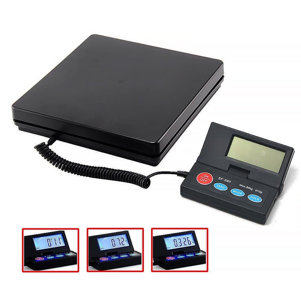 50kg 110lb Digital Postal Scale Kitchen Letter Parcels Weighing Platform Scales
