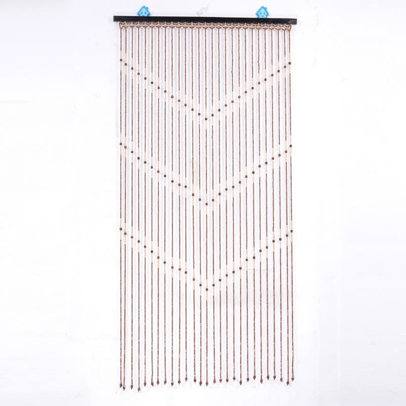 90X175cm  27 Strips Wooden Beads Door Curtain Blinds Screen Room Divider Decor