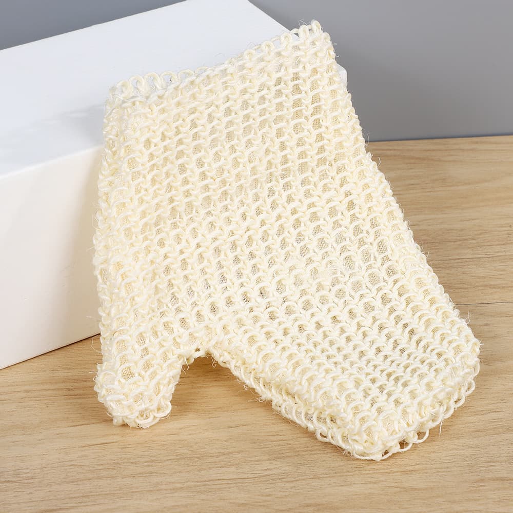 Natural Sisal Bath Scrubbing Gloves For Showering And Bathing