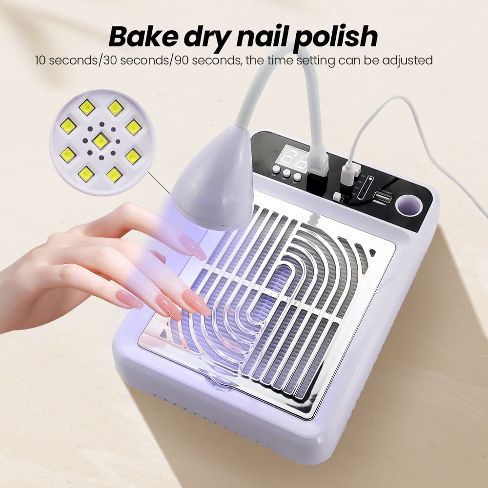 Multifunctional Nail Dust Collector For Desktop