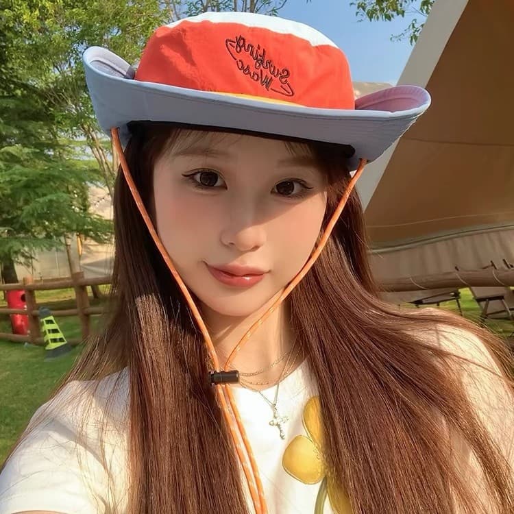 Color-block Fisherman Hat Women's Sun Protection Hat