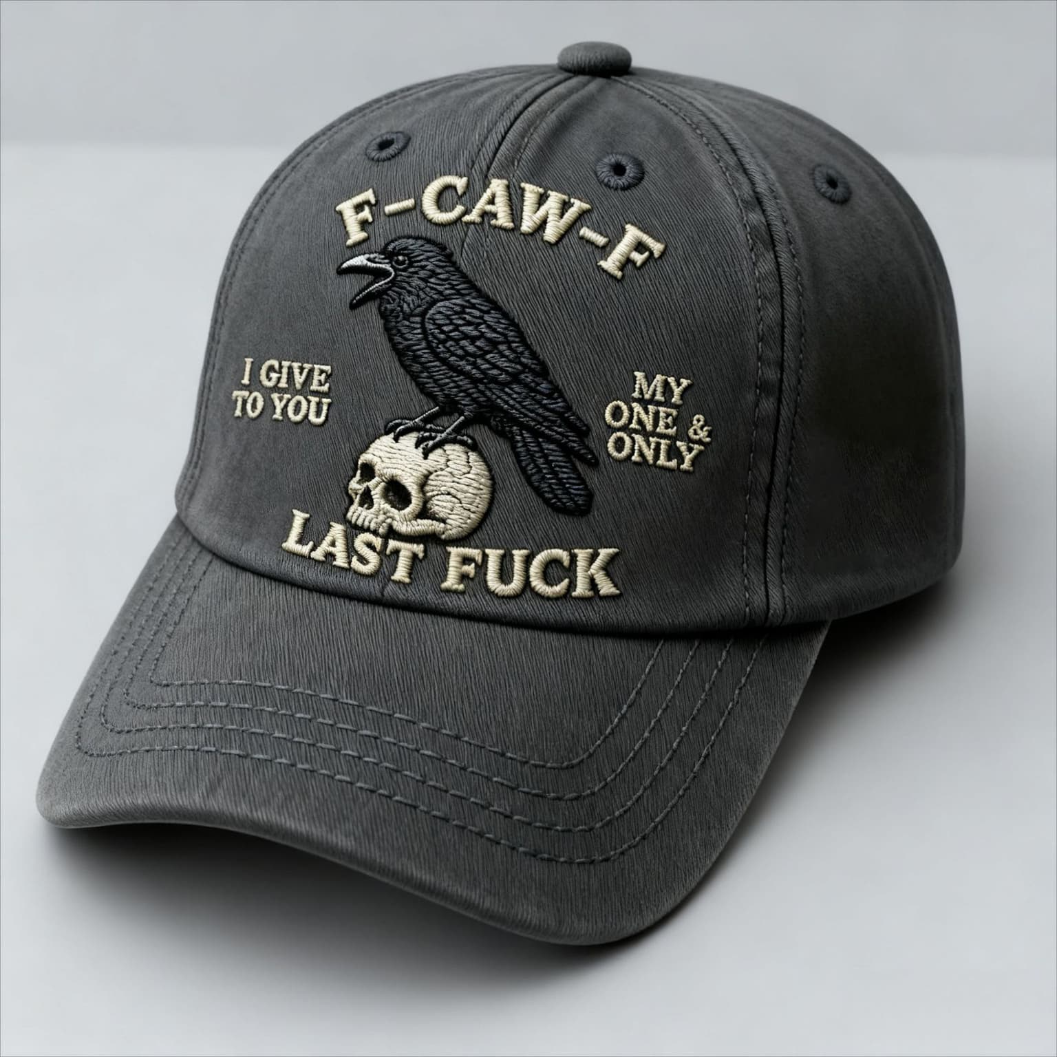 F-caw-f Raven Cap Baseball Hat