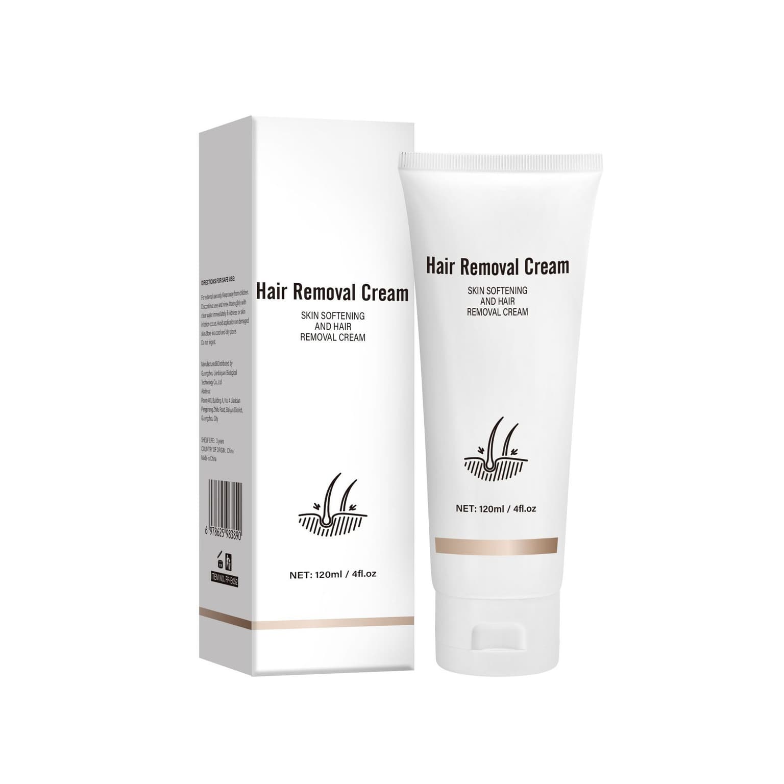 Skin-softening Hair Removal Cream Rose Fragrance