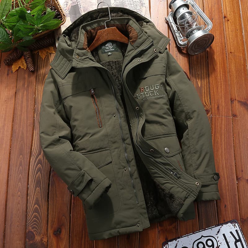 Thickened Outdoor Workwear Cotton-Padded Jacket For Men