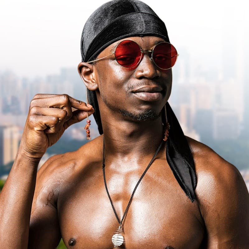 Men's Wave Hat Satin Headscarf