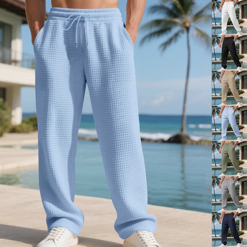 Men's Simple Commuter Casual Straight-Leg Pants