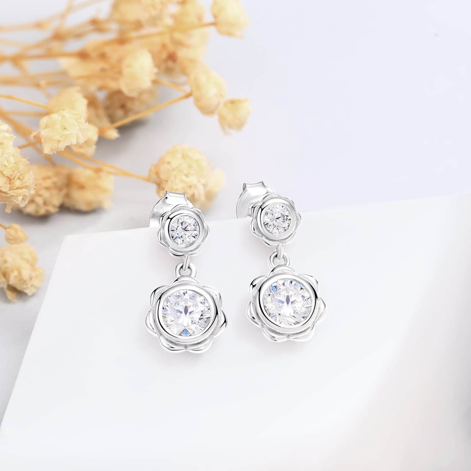 High-end 925 Sterling Silver Tassel Earrings