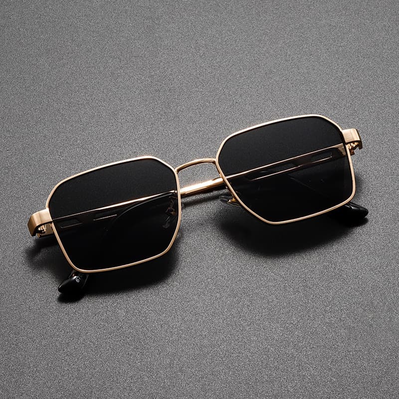Street-style Must-have Sunglasses Fashionable Metal Square-frame Shades For Sun Protection