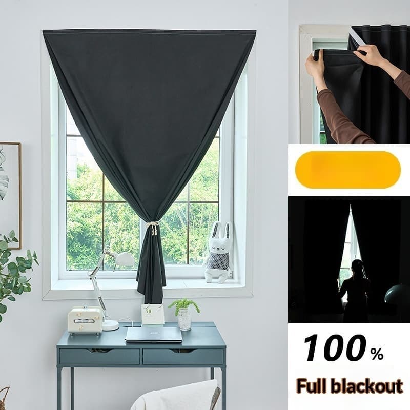 Installation Of Fully Blackout Curtain Fabric With Non Perforated Velcro