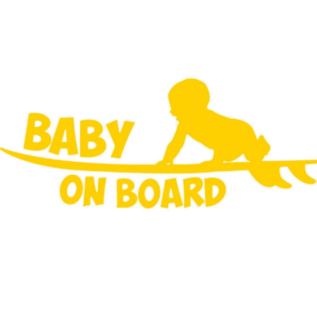 Baby Warning Skateboard Kids Reflective Sticker