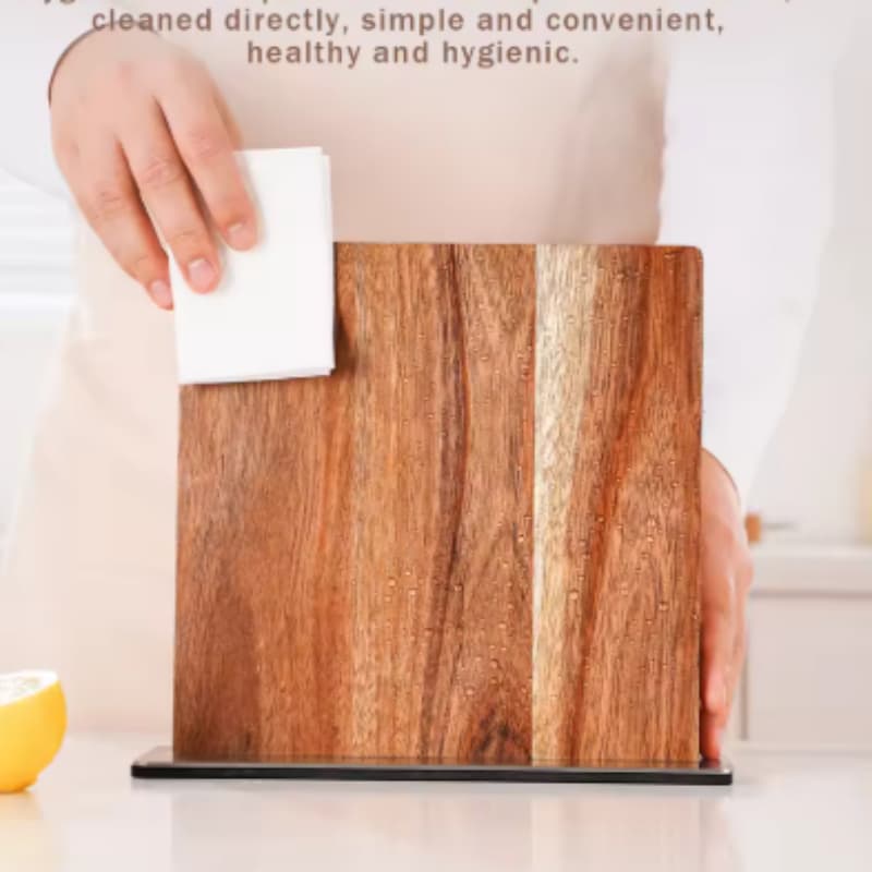 Eco-friendly Sandalwood Magnetic Knife Holder Launched  Premium Kitchen Knife Holder